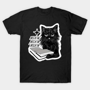 Cat Miaw: Playful and Cute Cat Design T-Shirt